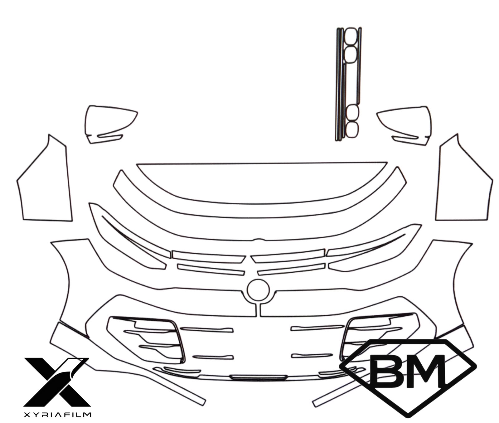 Kit protección para carretera PPF para Volkswagen Tiguan R-Line