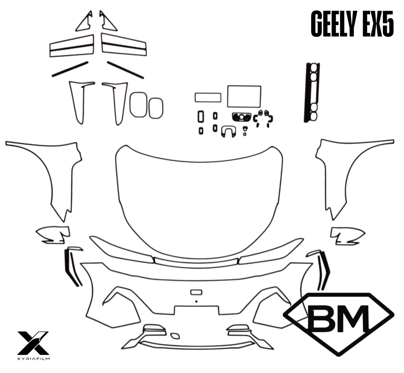 Paquete protección para carretera para Geely EX5