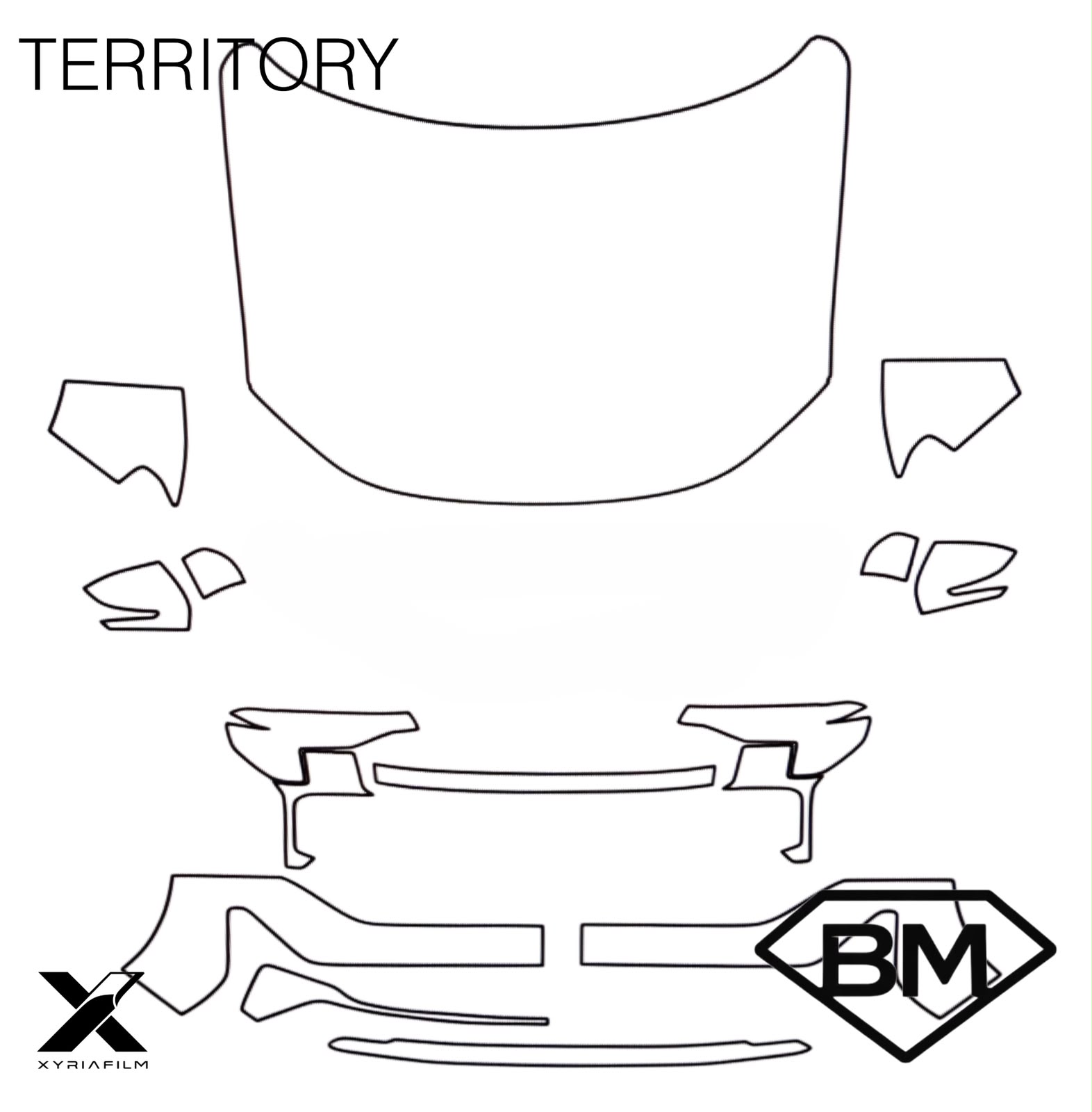 Protección para carretera con cofre completo para Ford Territory
