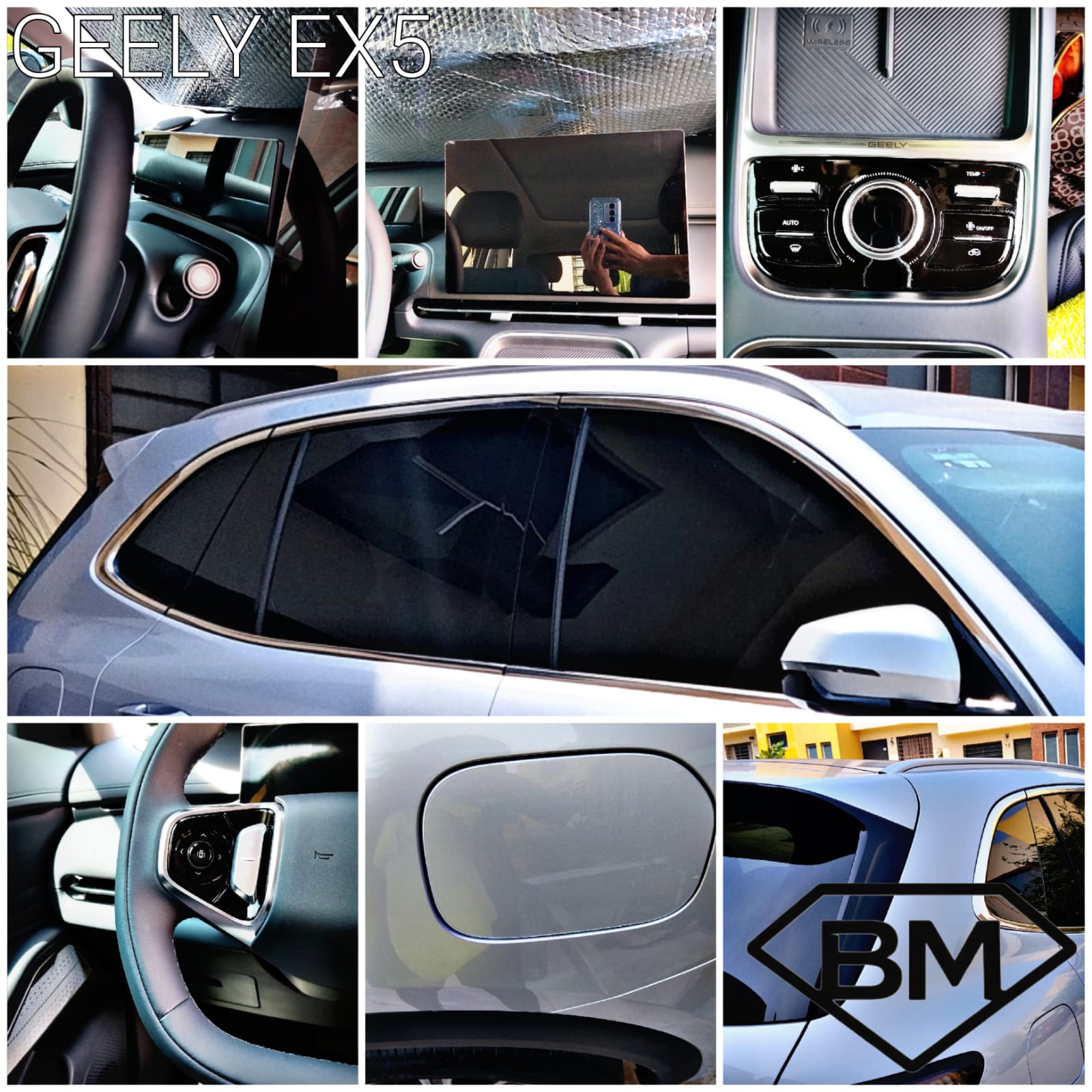 Combo interiores + postes PPF para Geely EX5