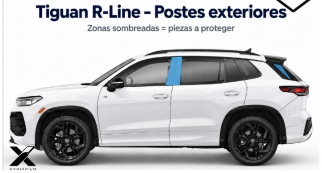 Set de postes de puertas PPF para Volkswagen Tiguan R-Line